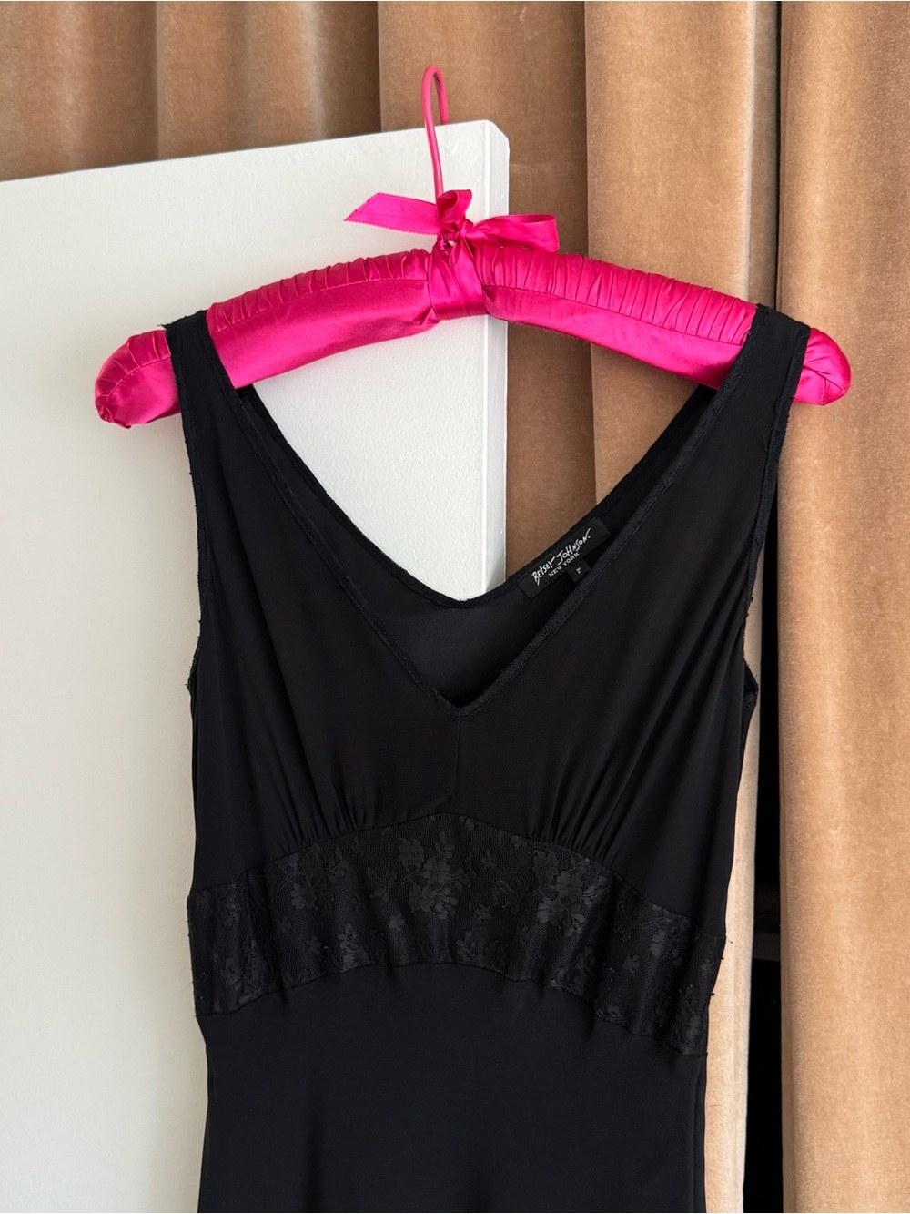 Vintage Betsey Johnson Black Maxi Dress